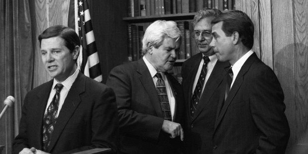With the Republican takeover of the House in 1994. Photo / James A. Parcell
