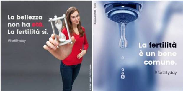 Posters released by the Italian Government for Fertility Day. Photo / Facebook