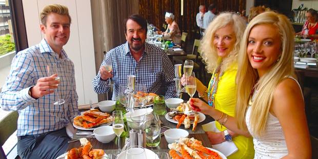 Maureen Boyce (second from right) with her daughter Angelique (right), husband Graham (centre) and son Zachary (left). Photo / Facebook