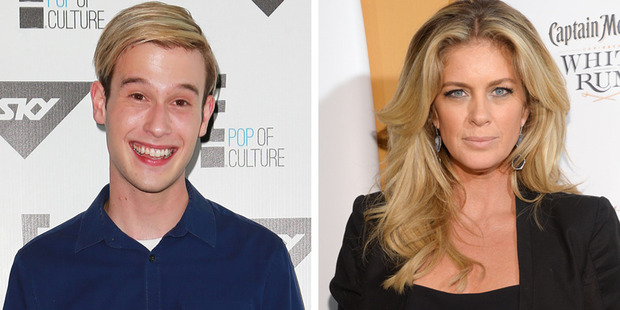 Tyler Henry is too young to know who Rachel Hunter is. Photos / AP, Norrie Montgomery