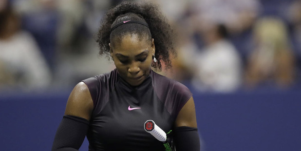 Serena Williams was defeated in the semifinals for the second straight year at the US Open. Photo / AP