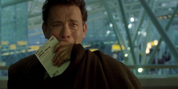 A scene from the movie, The Terminal.