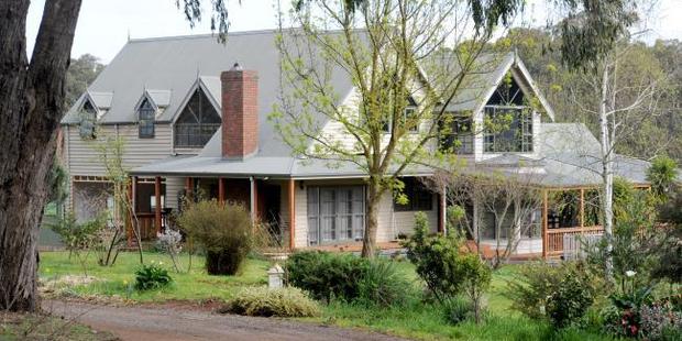 The Tromp family home in rural Silvan. Photo / Andrew Henshaw, News Corp Australia