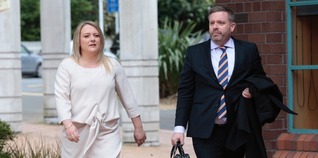 Rachel MacGregor arrives at the Auckland High Court to testify in the Jordan Williams defamation case against Colin Craig. Photo / Brett Phibbs