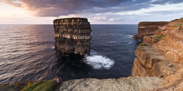 The Dun Briste sea stack off Downpatrick Head in northwestern Ireland. Adventurer Iain Miller has become the first person to scale it in 25 years. Photo / 123RF