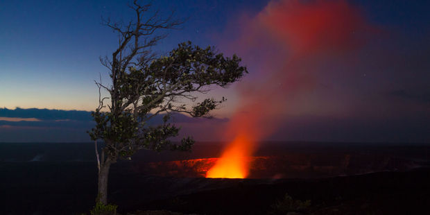 Volcanic activity on display at Hawai'i Volcanoes National Park. Photo / 123RF