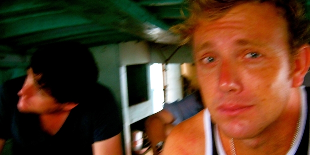 Tim Roxborogh's luck didn't last in Cambodia where he was seasick.