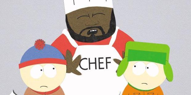 Chef was voiced by Isaac Hayes in South Park.