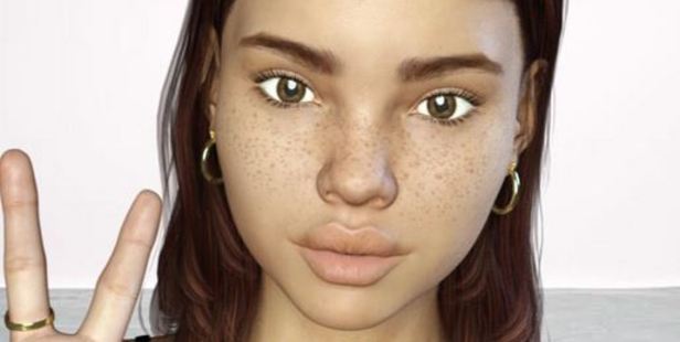 Many users can't decide if this is a real human or computer-generated art. Photo / @lilmiquela