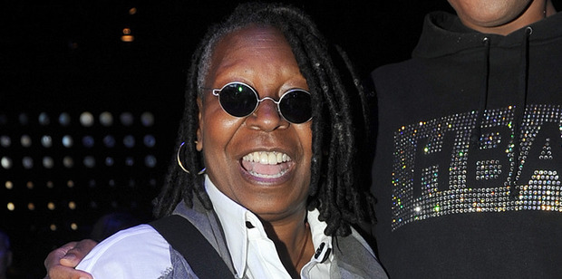 Whoopi Goldberg ... has no eyebrows. Photo / AP