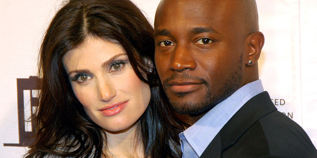 Idina Menzel and Taye Diggs during Rent 10th Anniversary Celebration. Photo / Getty