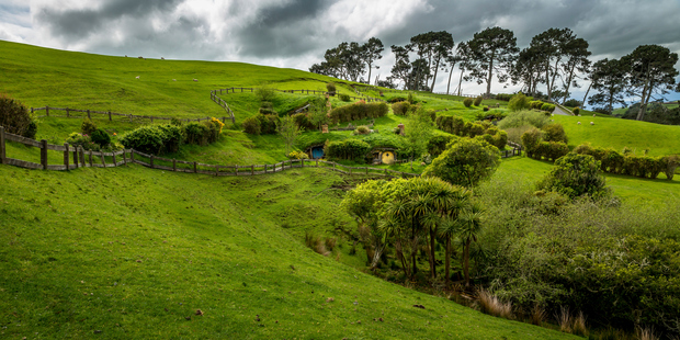 Landscape in Hobbiton in the Shire located in Matamata. Photo / Getty Images