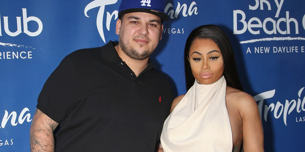 Rob Kardashian and model Blac Chyna attend the Sky Beach Club at the Tropicana Las Vegas. Photo / Getty