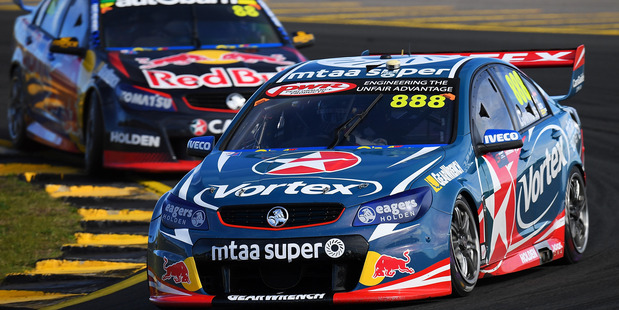 Craig Lowndes during the V8 Supercars Sydney SuperSprint. Photo / Getty Images
