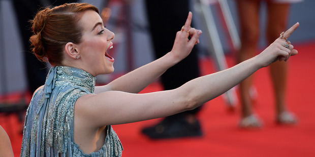 Emma Stone attends the opening ceremony and premiere of 'La La Land' during the 73rd Venice Film Festival at Sala Grande. Photo / Getty