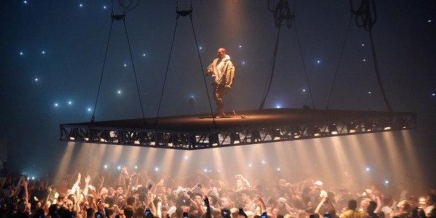Kanye West performs during The Saint Pablo Tour. Photo / Getty