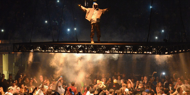Kanye West performs during The Saint Pablo Tour at Madison Square Garden. Photo / Getty