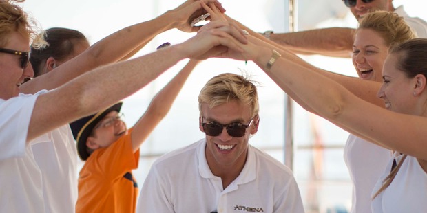 Rhys Cochrane was a popular member of the crew when he worked on the superyacht Athena. Photo / supplied
