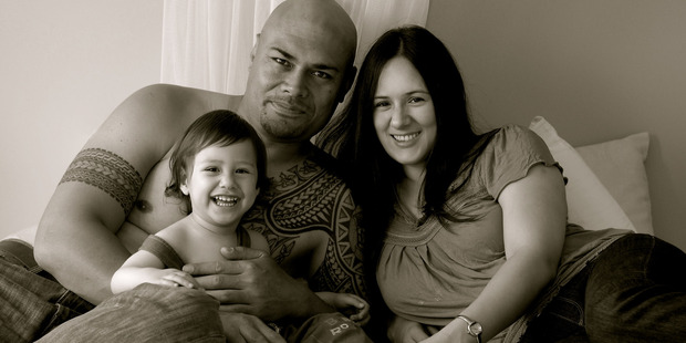 Lama Tone with his family.
