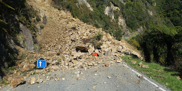 State Highway 6 between Punakaiki and Fox River reopened today following a mammoth clean-up operation. Photo / Teresa Smith
