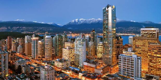 The Shangri-La is in the tallest building in British Columbia.