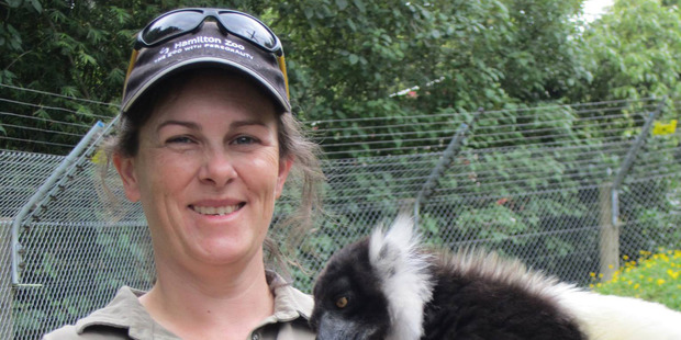 Hamilton Zoo curator Samantha Kudeweh. Photo / Facebook