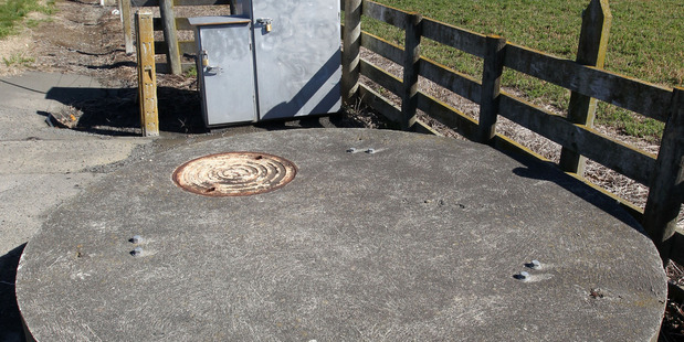 Hastings District No 2 bore on Brookvale Rd, Havelock North - a possible source of contamination in the area's water supply. Photo / Duncan Brown.