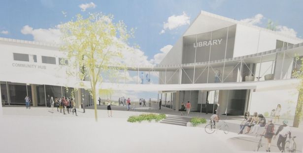 A 3D view of what the new Katikati Library and Community Hub might look like. Photo/Supplied.