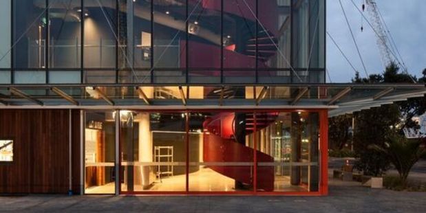 The Waterfront Theatre has been designed to reflect the area's maritime heritage.