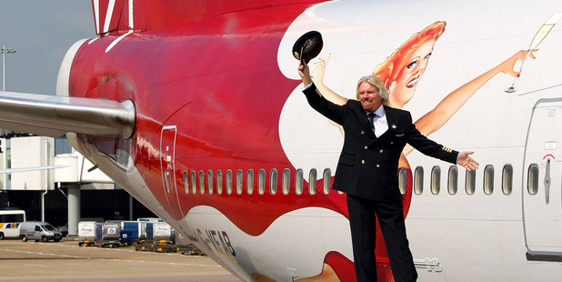 Virgin Atlantic boss Sir Richard Branson says it's a game changer. Photo / AP