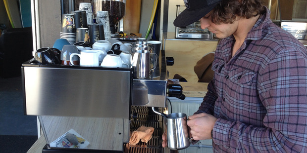 Barista Nat at Raglan Roast Gisborne. Photo / Greg Fleming
