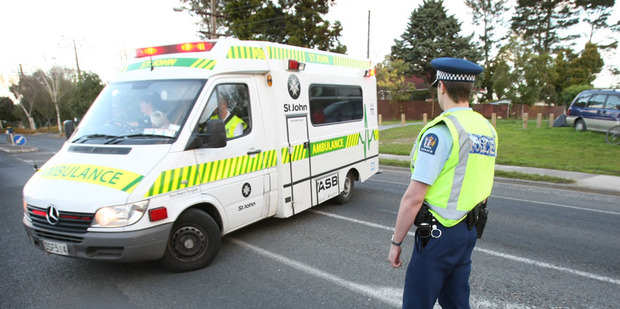 Two ambulances, police and fire service attended the crash. Photo / File Photo / hoto