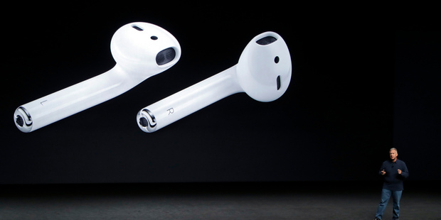 Apple's wireless headphones were probably the most talked about item of last week's launch. Photo / AP
