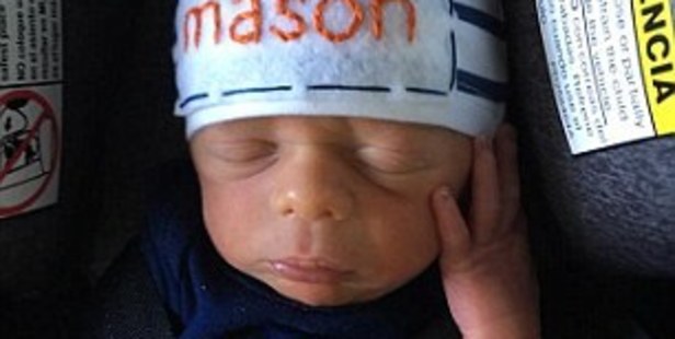A heartwarming photo of Mason. Photo / Facebook