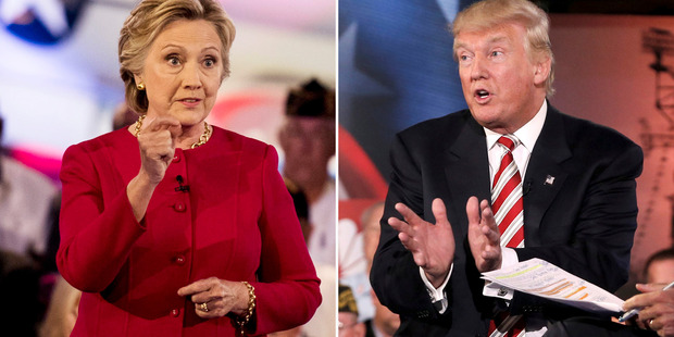 US presidential candidates Hillary Clinton and Donald Trump. Photo / Washington Post