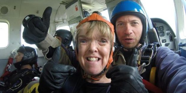 Pamela Gower, from Hebburn, South Tyneside, was found crashed in a cul-de-sac close to the airfield at about 3.45pm. Photo / Pamela Gower Facebook