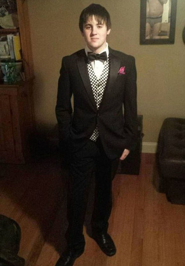 This boy was so excited to be going to what appears to be a prom that he didn't notice whoever was taking the photos was in his undies. Photo / Imgur