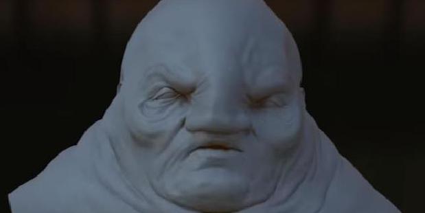 The mold of an alien's head. Pjoto / Industrial Light and Magic / Youtube