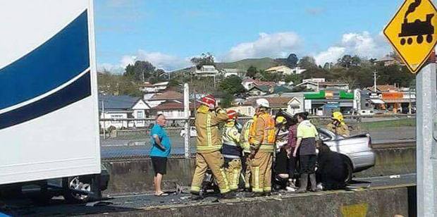 The crash scene. Photo / Supplied