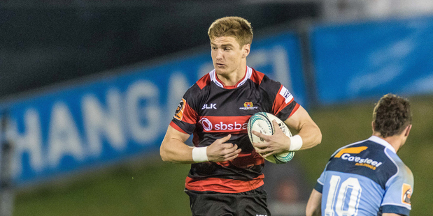 Canterbury's Jordie Barrett with the ball. Photo / Heath Johnson