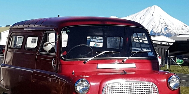 Noel Petrie's Bedford van has driven through Stratford for the last time, and is now in Te Awamutu with new owners.