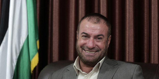 Palestinian senior Hamas official, Fathi Hammad, in Beit Lahiya, northern Gaza Strip. Photo / AP
