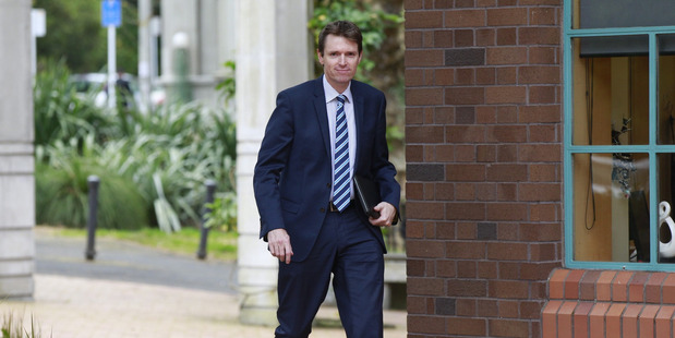 Colin Craig arrives at Auckland High Court on Tuesday afternoon. 20 September 2016 New Zealand Herald Photograph by Nick Reed