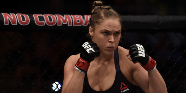 UFC president Dana White hasn't ruled out the possibility of Ronda Rousey returning to the octagon to face Cris Cyborg. Photo / Getty