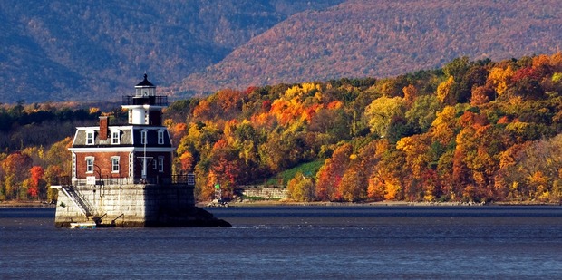 The Hudson-Athens lighthouse. Photo / New York State Division of Tourism