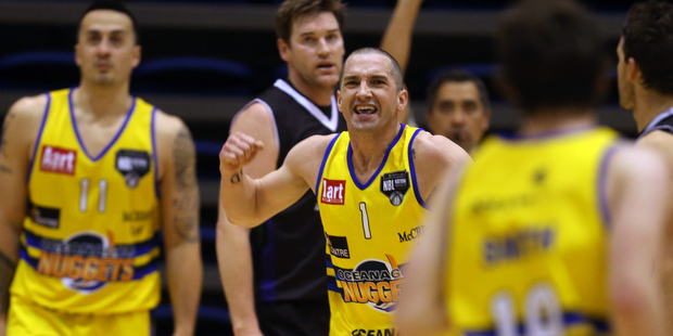 Mark Dickel of the Otago Nuggets during the 2014 NBL season. Photo / Photosport