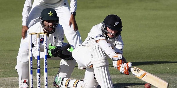 Todd Latham (pictured) and Martin Guptill are opening the batting for New Zealand. Photo / Getty Images.