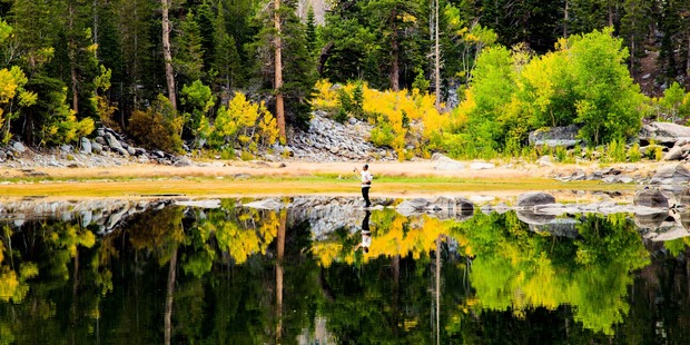 Mammoth Lakes, in California's Eastern Sierra region, is one of the most picturesque places to visit in autumn. Photo / Mammoth Lakes Tourism
