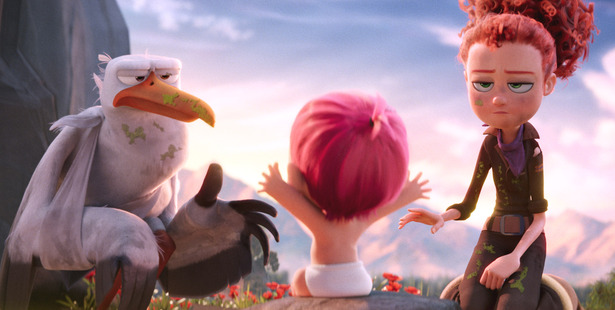 A scene from the animated film Storks.