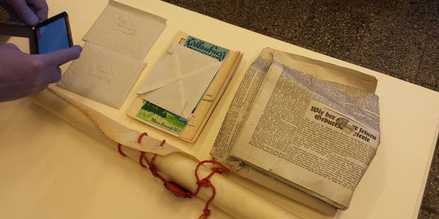 The capsule contained various documents and photographs. Photo / ZLOCIENIEC Council